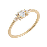 Women's Sky Blue Topaz Sweet Ring – Gifts for Her — 4