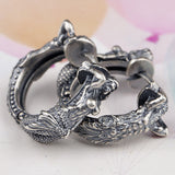 S925 Silver Earrings Poseidon Mermaid Earrings Niche – Practical Gifts — 2