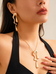 Liquid Design Metallic Irregular Water Drop – Jewelry Gift Ideas — 10