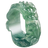 Natural Emerald Blue Dragon King Ring – Holiday Gift Ideas — 4