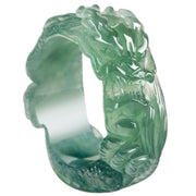Natural Emerald Blue Dragon King Ring – Holiday Gift Ideas — 4