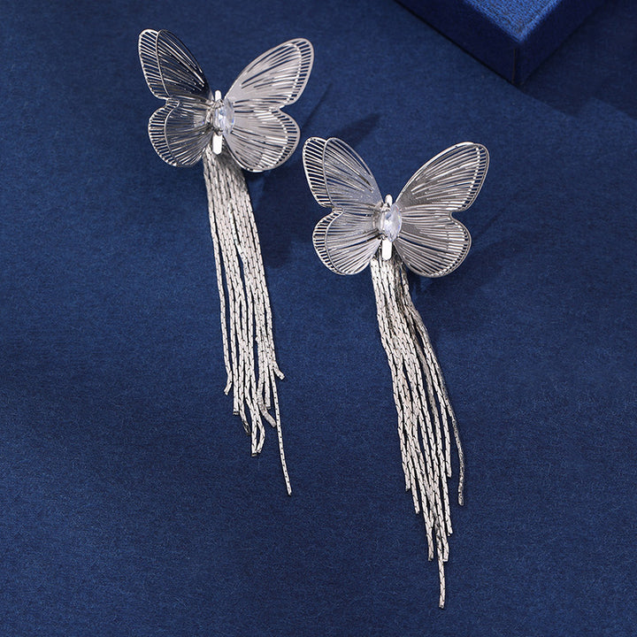 Butterfly Tassel Niche Creative Stud Earrings – Small Gift Ideas — 2