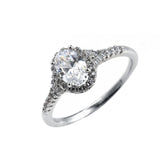 Elegant Goose Egg Oval Zircon Diamond Ring – Meaningful Gifts — 4