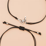 Butterfly Wax Line Woven Adjustable Card Bracelet – Jewelry Gift Ideas — 9