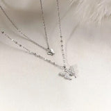 Double Layer Butterfly Clavicle Chain Fashion Summer – Stylish Gifts — 6