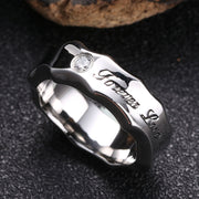 Men's And Women's Titanium Steel Water Ripple Ring – Gifts for Her — 1