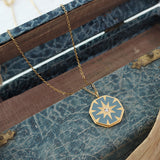 Eight Star Diamond Compass Pendant Necklace – Jewelry Gift Ideas — 6