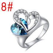 Titanic Sapphire Crystal Heart Of Ocean Ring – Thoughtful Gifts — 5