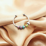 Drip Oil Spinning Bead Anxiety Ring – Stylish Gifts — 10