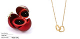 Custom Name Necklace Personalized Double Heart – Jewelry Gift Ideas — 7