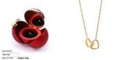 Custom Name Necklace Personalized Double Heart – Jewelry Gift Ideas — 7