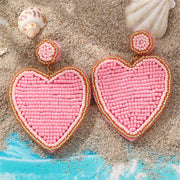 Fashion Valentine's Day Bead Doppel Herz Earrings – Stylish Gifts — 2