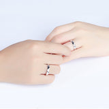 Diamond Horn Couple Ring Simple Smooth Diamond – Jewelry Gift Ideas — 5