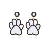 Exaggerated Alloy Dripping Puppy Footprints Earrings – Dog Lover Gifts — 4