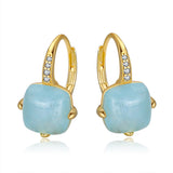 S925 Sterling Silver Aquamarine Earrings – Holiday Gift Ideas — 4
