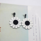 Sun Flower Daisy Flower Big Earrings Women – Gifts for Her — 4