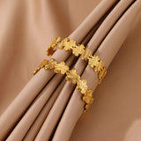Female Fashion Hollowed-out Flower Stainless Steel – Stylish Gifts — 3