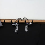 925 Silver Needle Long Chain Earrings Butterfly Ear – Surprise Gifts — 11