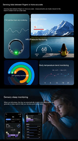 Smart Ring Blood Sugar Testing Sleep Health Monitoring – Tech Gifts — 5