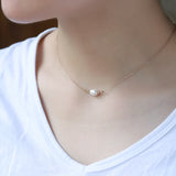 Silver Vintage Pearl Pendant Necklace Women's – Jewelry Gift Ideas — 1