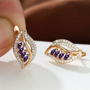 Ins Leaf-shaped Rhinestones Earrings Fashion Unique – Stylish Gifts — 5