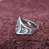 Sterling Silver 925 Men's Distressed Ring – Gifts for Him — 3