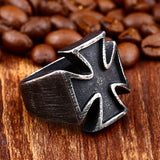 Antique Black Men's Iron Cross Ring – Gifts for Him — 1
