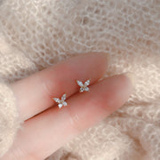 Women's Lucky Clover Mini Earrings – Gifts for Her — 3