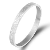 Roman Numeral Stainless Steel Lettering Bracelet – Jewelry Gift Ideas — 3