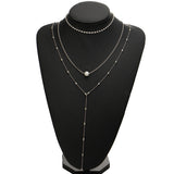 Women's Crystal Pendant Three-layer Necklace Set – Jewelry Gift Ideas — 6