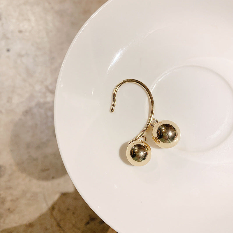 Fashionable Ball Simple Trendy Temperament Earrings – Birthday Gifts — 1
