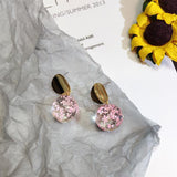 Korean Style Glass Ball Gypsophila Earrings – Stylish Gifts — 4
