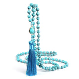 Water Drop Pendant Necklace Wooden Bead Long – Jewelry Gift Ideas — 9