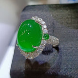 Green Agate Jade Women's Ring – Gifts for Her — 1