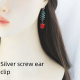 Raspberry Dark Style Two-dimensional Earrings – Stylish Gifts — 6