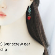 Raspberry Dark Style Two-dimensional Earrings – Stylish Gifts — 6