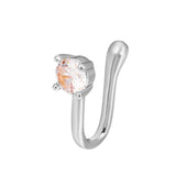 Non-pierced U-shaped Nose Clip Copper Inlaid – Jewelry Gift Ideas — 5