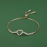 Gold Heart Brass Micro-Set Zircon Pendant – Jewelry Gift Ideas — 10