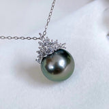 Black Pearl Pendant S925 Silver Ice Queen Perfect – Jewelry Gift Ideas — 1
