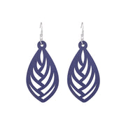 Hollow Geometry Wood Earrings Eardrop Personality – Birthday Gifts — 10