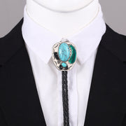 Celtic Pattern Turquoise Agate Bolo Tie – Thoughtful Gifts — 8