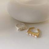 RINGFreshwater Pearl Ring In Matte Metal – Gift Ideas — 5