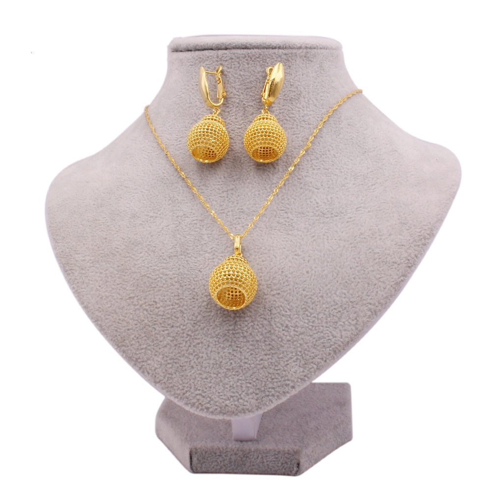 Women's 24K Gold Bridal Necklace Pendant Jewelry – Jewelry Gift Ideas — 1