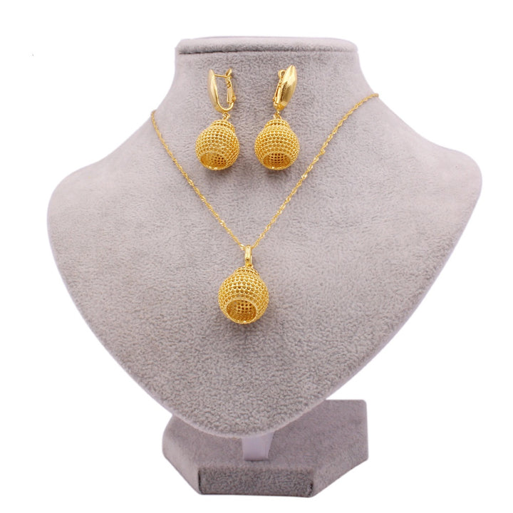 Women's 24K Gold Bridal Necklace Pendant Jewelry – Jewelry Gift Ideas — 1