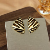 Vintage Triangle Oil Drop Silver Needle Zebra – Meaningful Gifts — 4