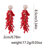 Ocean Coral Womens Pendant Earrings – Jewelry Gift Ideas — 3