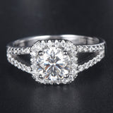 Highlight S925 Sterling Silver Inlaid Moissanite Ring – Stylish Gifts — 6