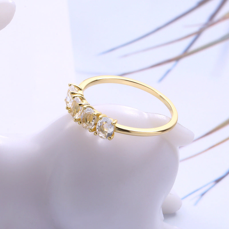 Korean Simple Geometric Square Ring – Unique Gift Ideas — 1