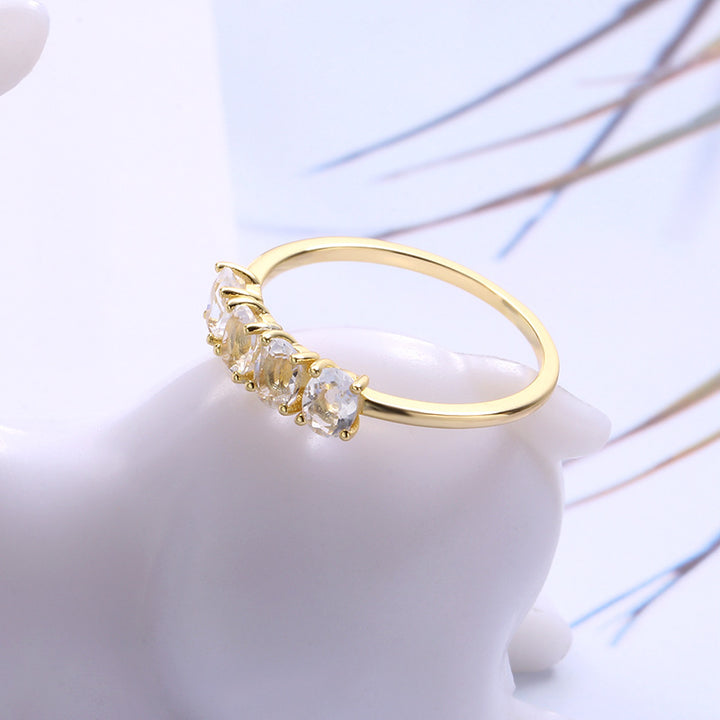 Korean Simple Geometric Square Ring – Unique Gift Ideas — 1