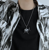 Retro Clownfish Man's Stainless Steel Necklace – Jewelry Gift Ideas — 1